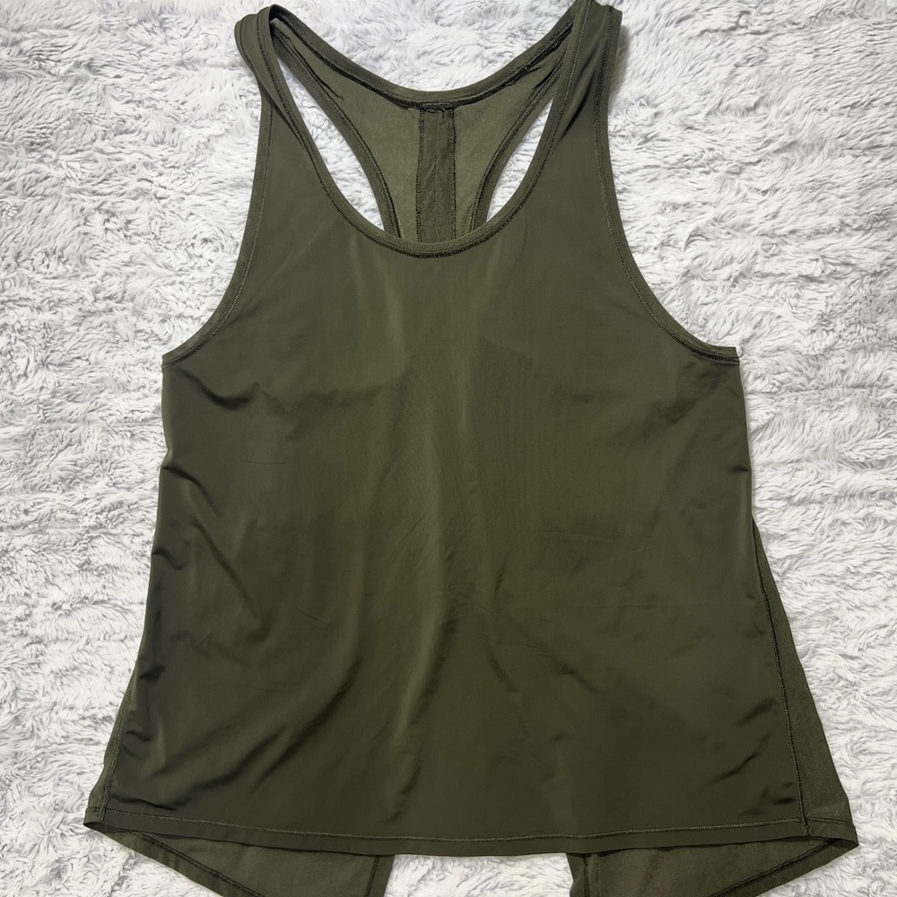 Lululemon Olive Green Women's Racerback Tank Top